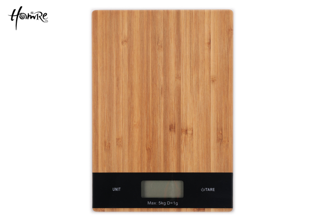 Bamboo Digital Lcd Kitchen Scale